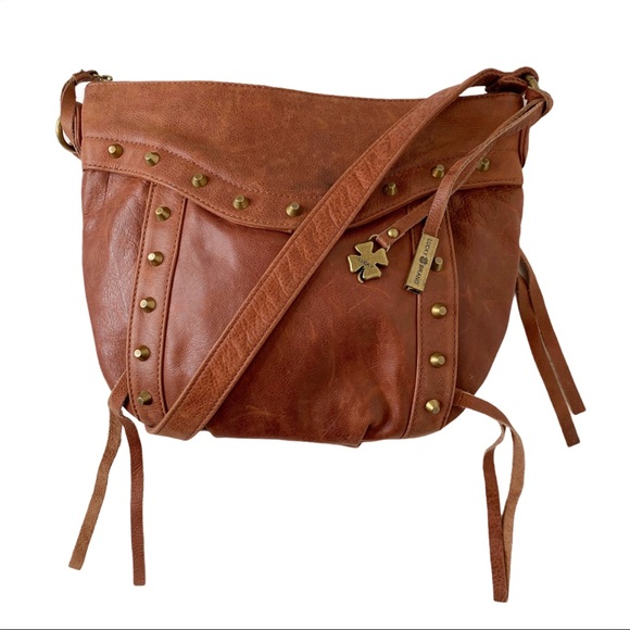 Lucky Brand Handbags - Lucky Brand Studded Leather Crossbody Purse